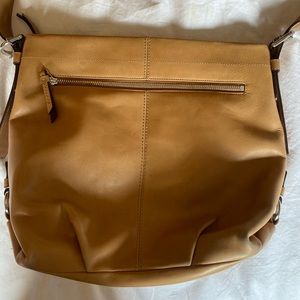 Coach Leather Duffle F15064 Shoulder Bag - Light Tan